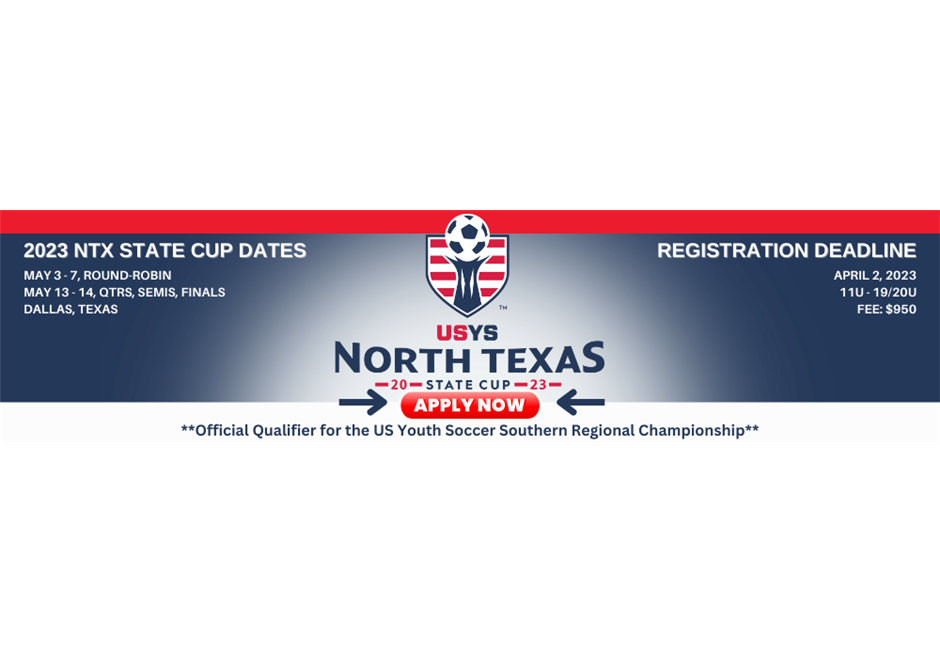 2023 State Cup Registration Open General News News Texas North